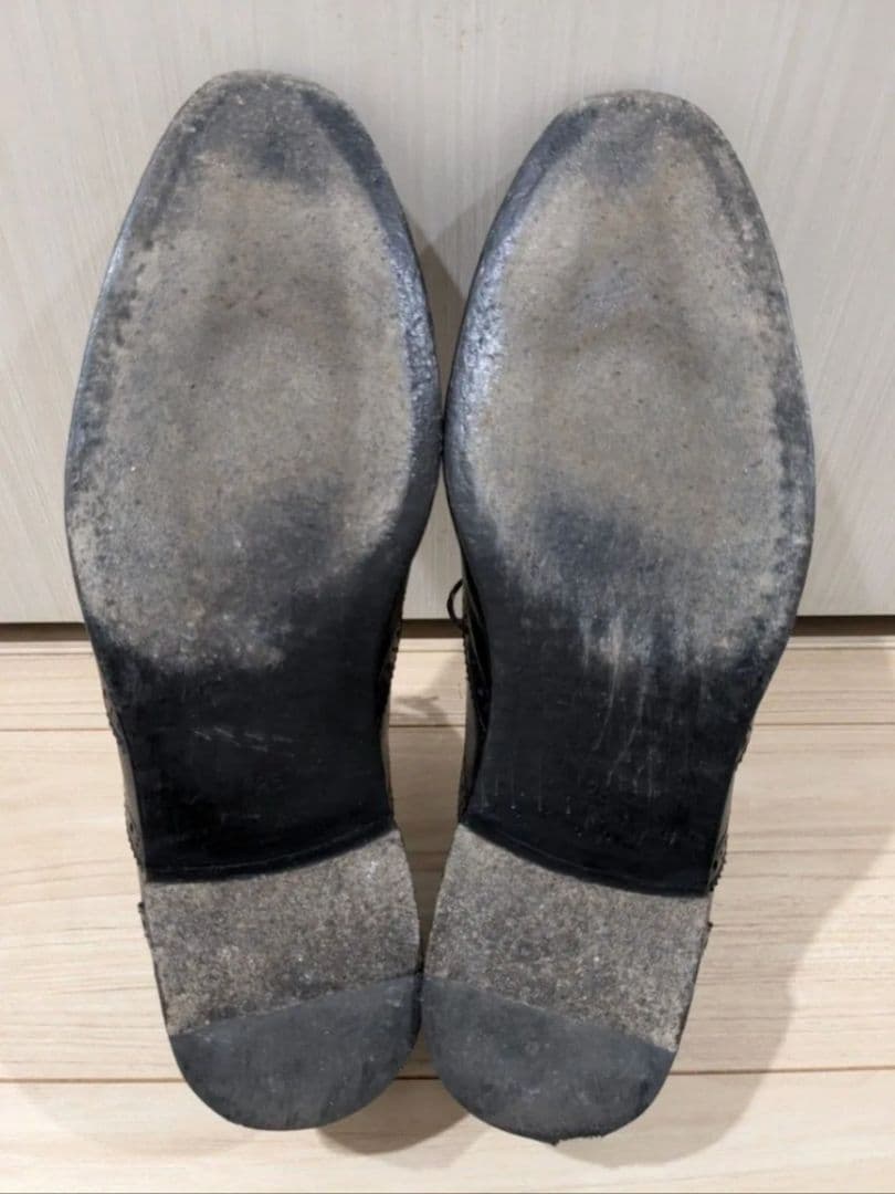 バーバリーブラックレーベル　 ウイングチップ レザー ブラック ビジネスシューズ