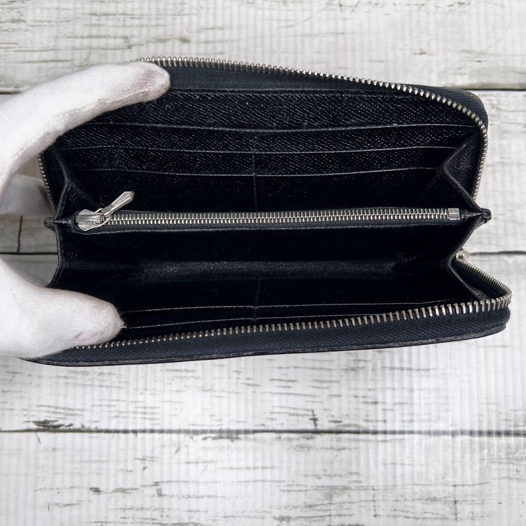 BVLGARI ブルガリ レザー ラウンドファスナー 長財布