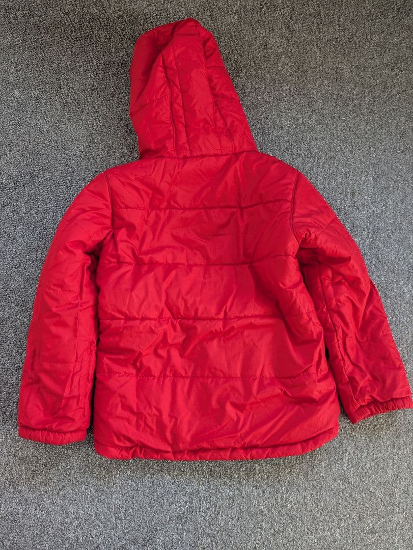 Columbia フード付きジャケット レッド/グレー