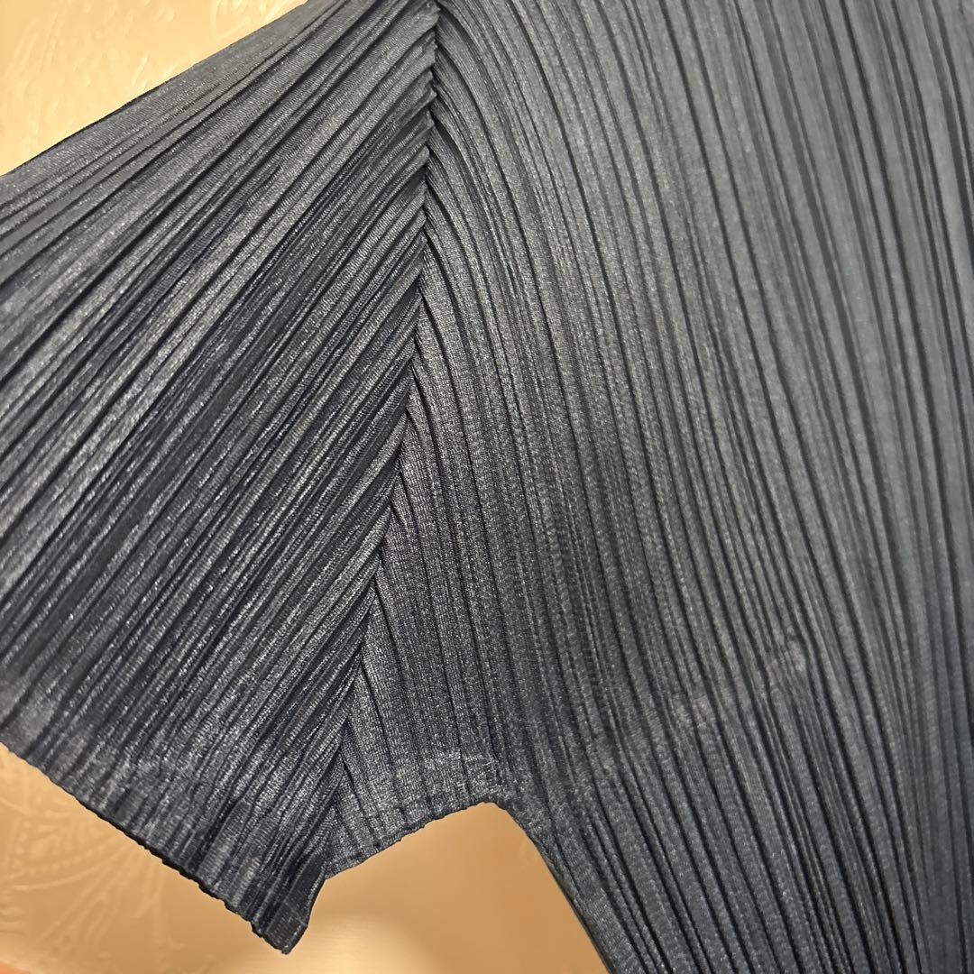 PLEATS PLEASE プリーツTシャツ サイズ3 ダークブルー