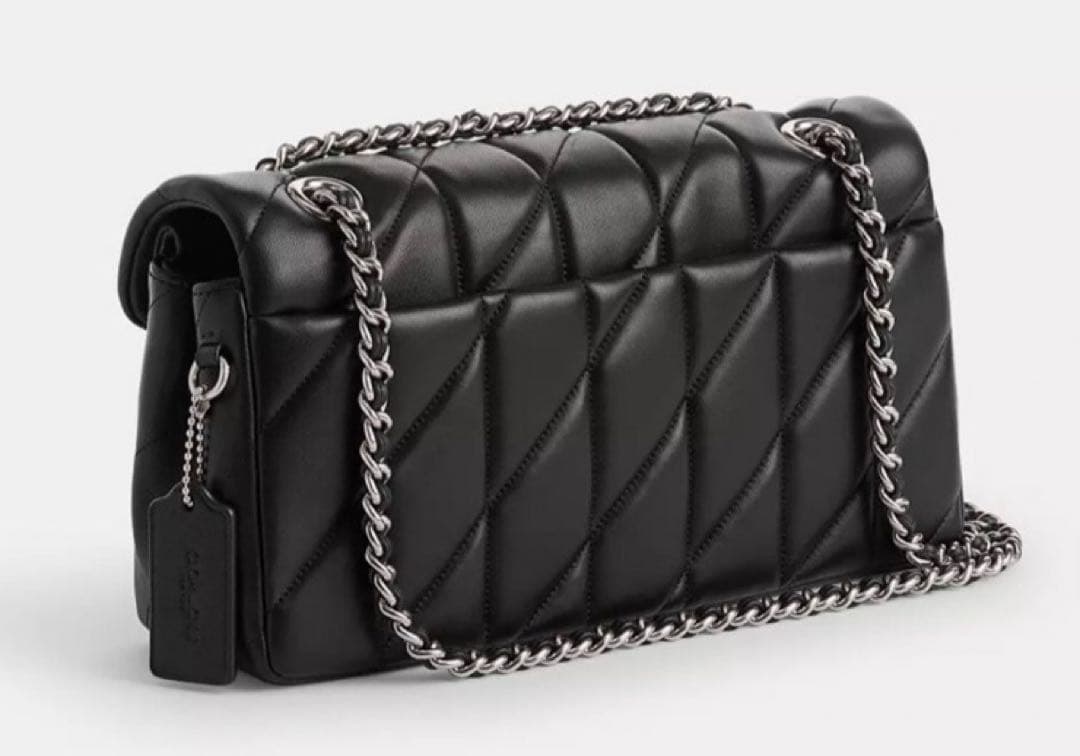 【新品】COACH タビー ショルダー バッグ 26・キルティング　シルバー金具