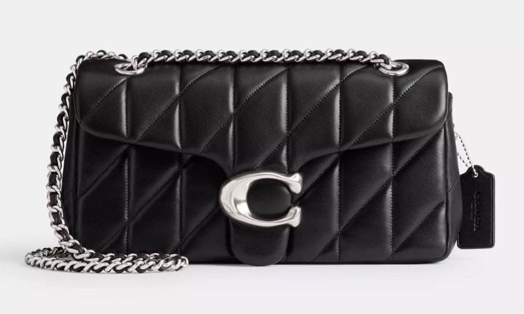 【新品】COACH タビー ショルダー バッグ 26・キルティング　シルバー金具