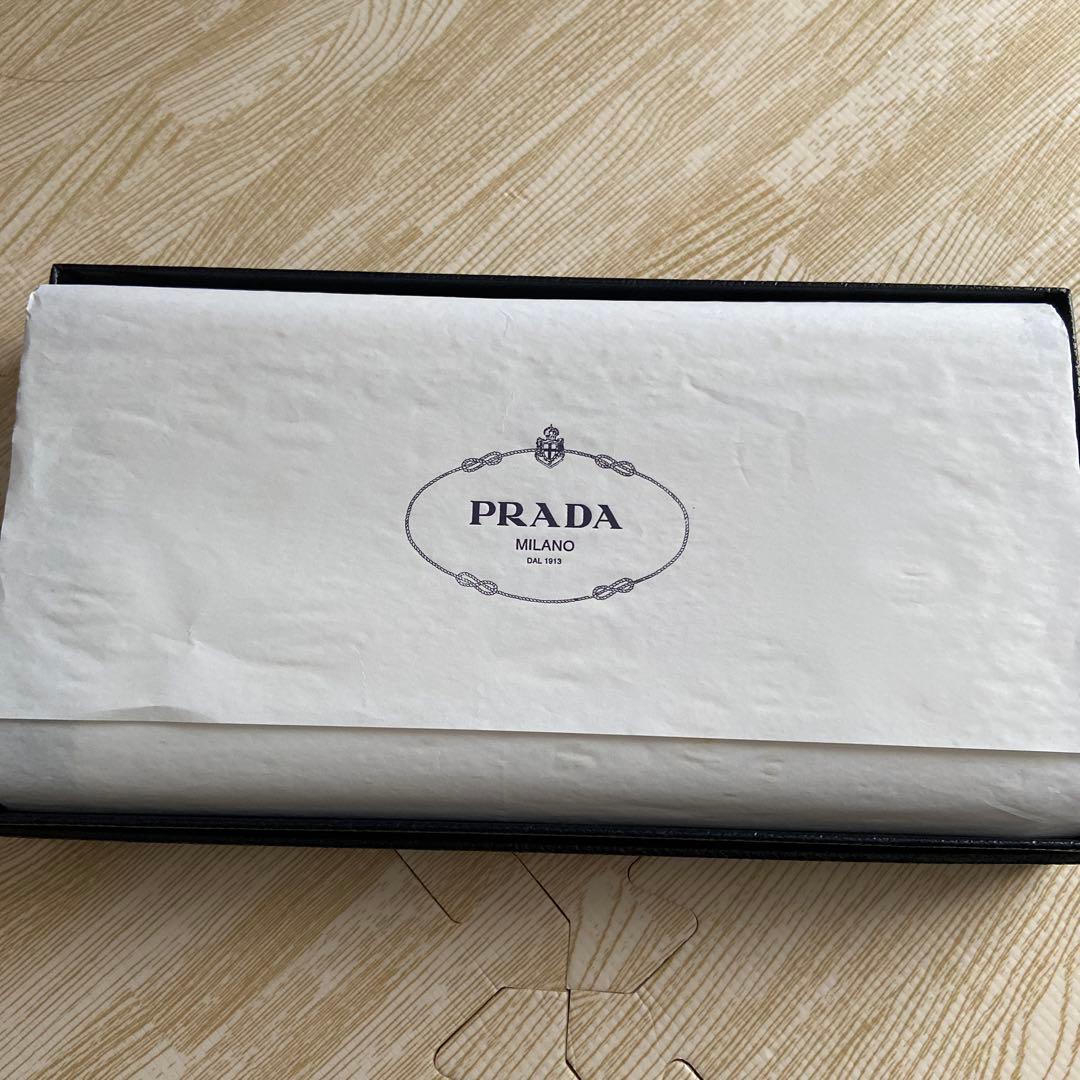 プラダ 長財布 PRADA バイカラー 新品 財布 ピンク