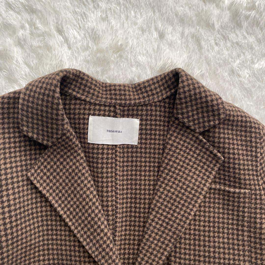ジャケット・アウター TODAYFUL check houndstooth jacket