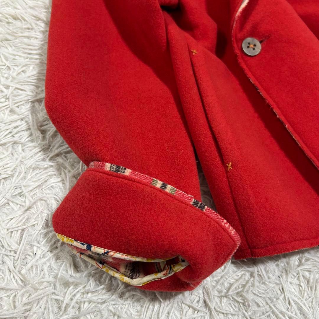 15861✨レア✨45rpm R刺繍 圧縮ウール ダブルフェイス ショートコート