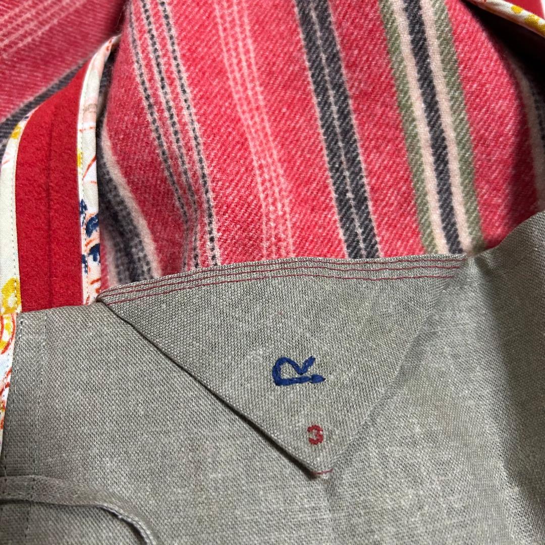 15861✨レア✨45rpm R刺繍 圧縮ウール ダブルフェイス ショートコート