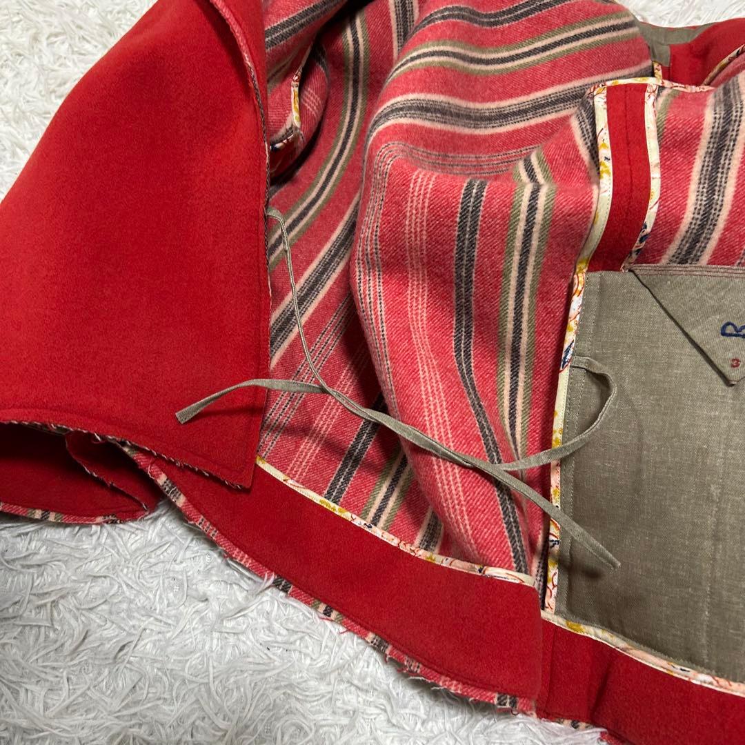 15861✨レア✨45rpm R刺繍 圧縮ウール ダブルフェイス ショートコート