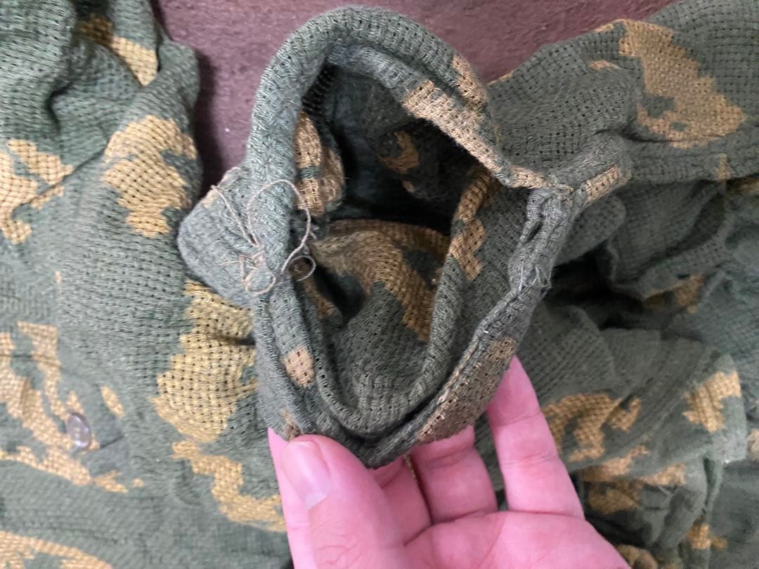 ソ連軍ロシア軍　実物装備　KZS白樺迷彩化学戦対応服　Lサイズ　上下セット