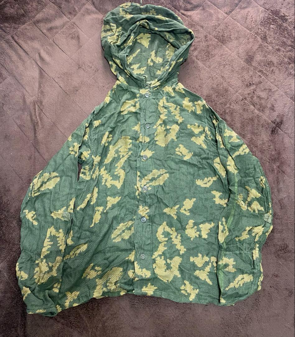ソ連軍ロシア軍　実物装備　KZS白樺迷彩化学戦対応服　Lサイズ　上下セット