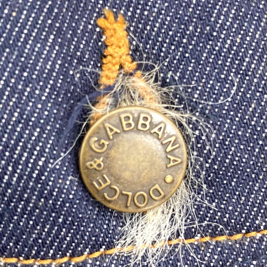 希少 DOLCE&GABBANA　カルガンゴートデニムジャケット　44サイズ