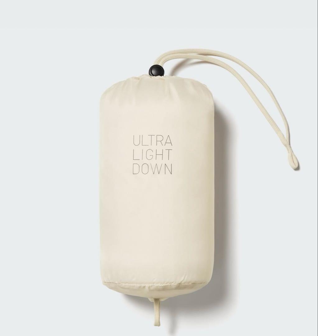 ユニクロ ウルトラライトダウン ロング ベスト M ブラック ポーチ付 L