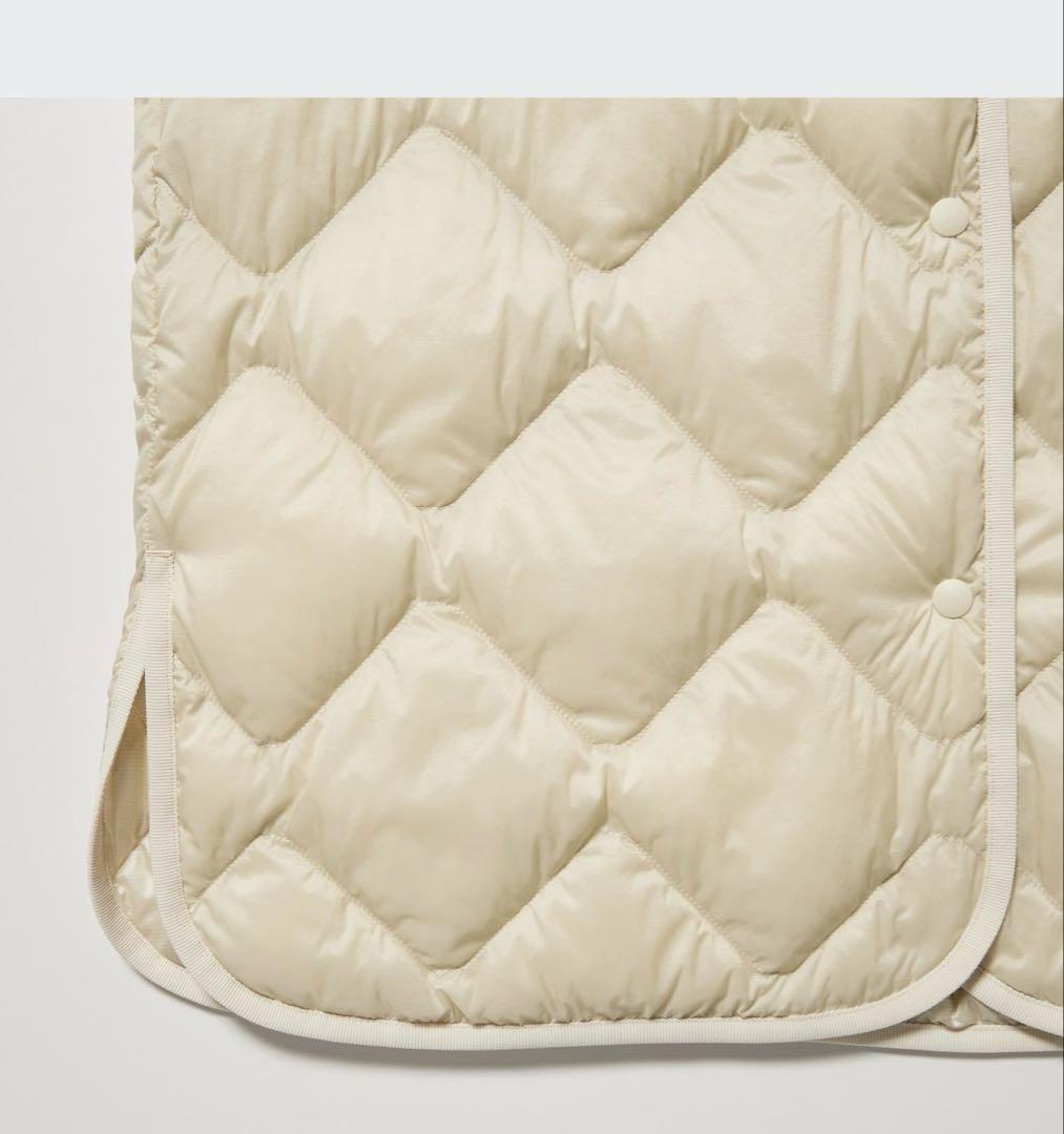 ユニクロ ウルトラライトダウン ロング ベスト M ブラック ポーチ付 L