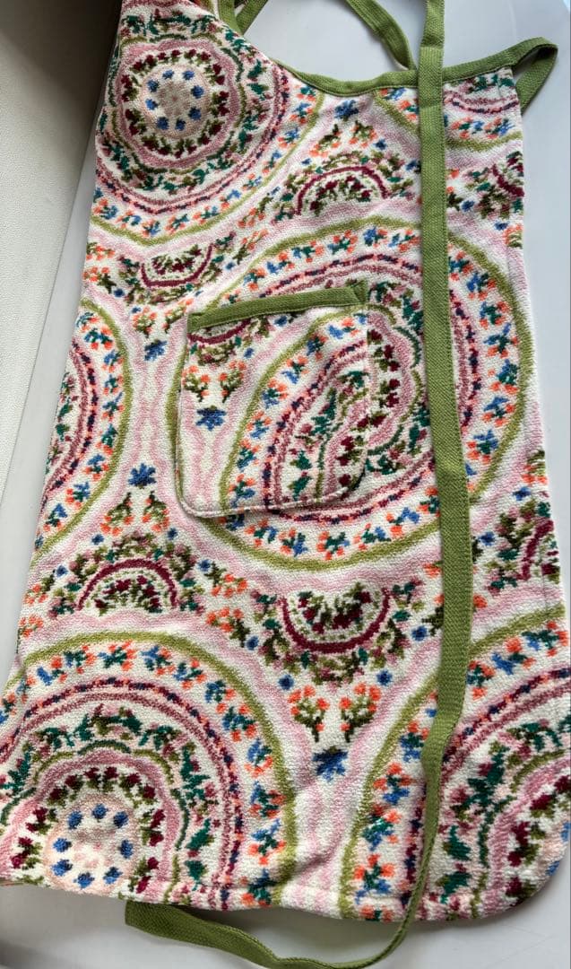 FEILER 花柄エプロン タオル生地