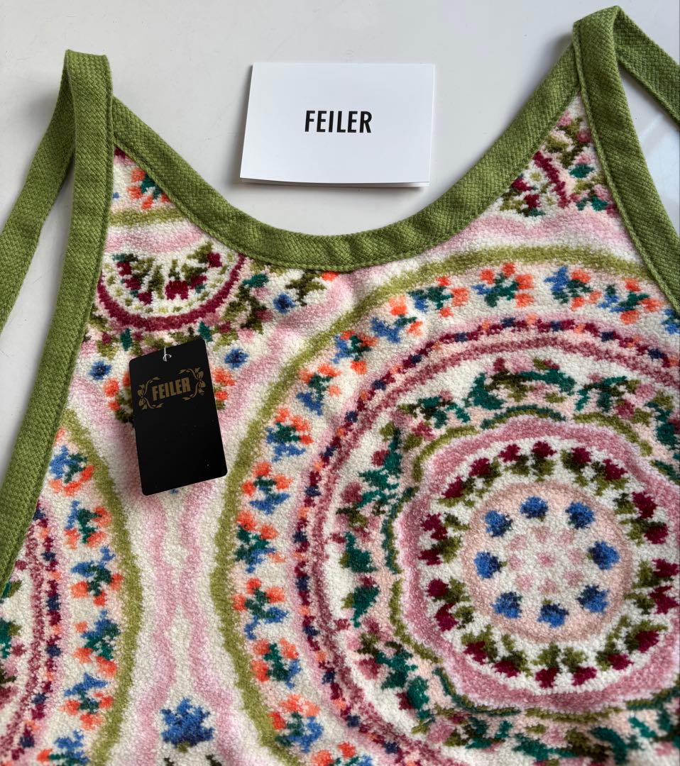 FEILER 花柄エプロン タオル生地