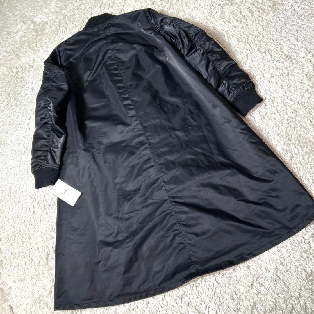 【新品タグ付き】Annc MA−1中綿ロングコート ブラック サイズ1 S