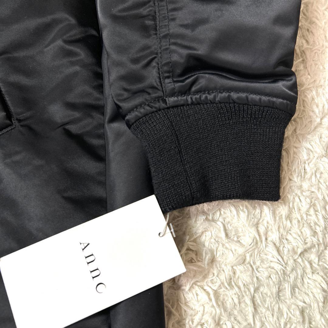 【新品タグ付き】Annc MA−1中綿ロングコート ブラック サイズ1 S