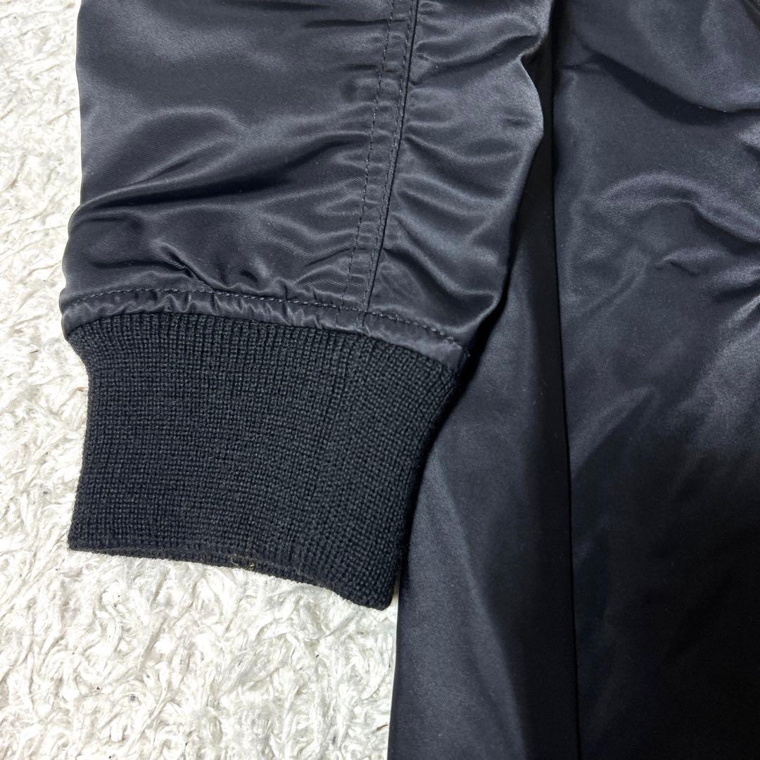 【新品タグ付き】Annc MA−1中綿ロングコート ブラック サイズ1 S