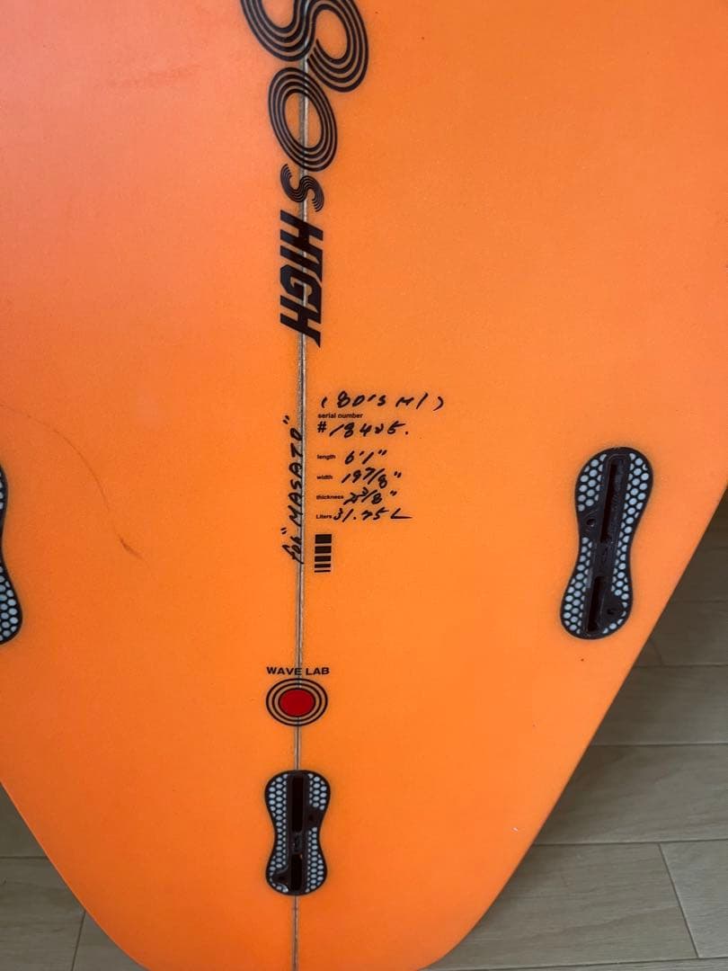 激安80s HIGHエイティーズハイ　ジャスティスサーフボード　ケース付愛知手渡