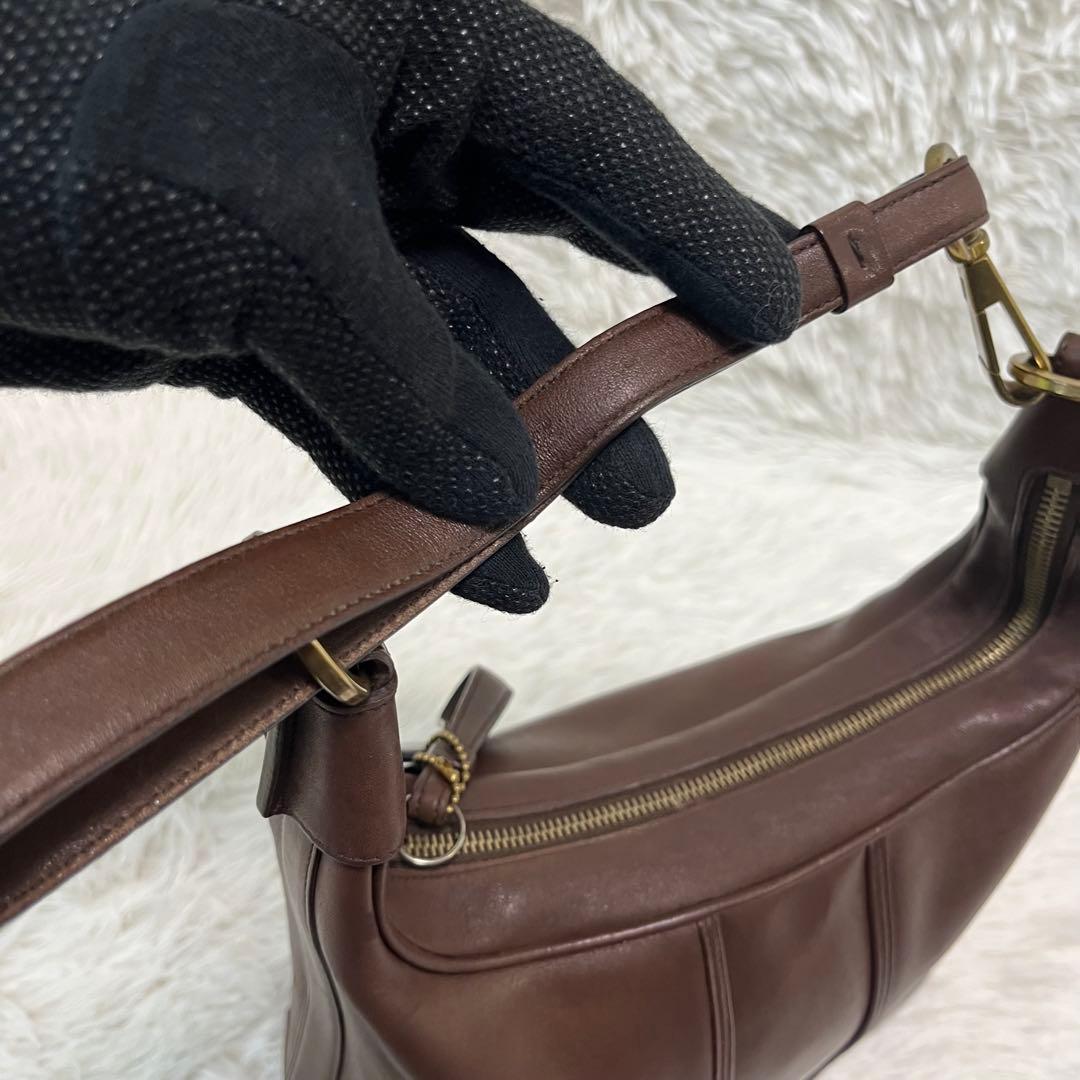 K*E様 希少 コーチ 6950 ワンショルダー ダークブラウン