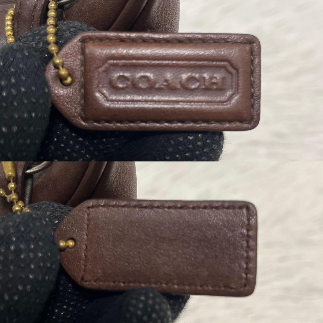 K*E様 希少 コーチ 6950 ワンショルダー ダークブラウン