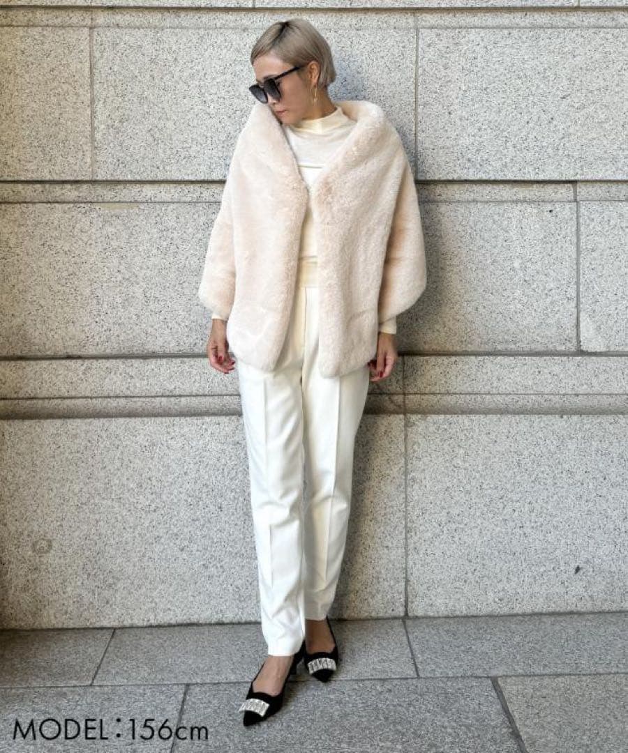 新品未使用 JENNE リッチボリュームファーケープ