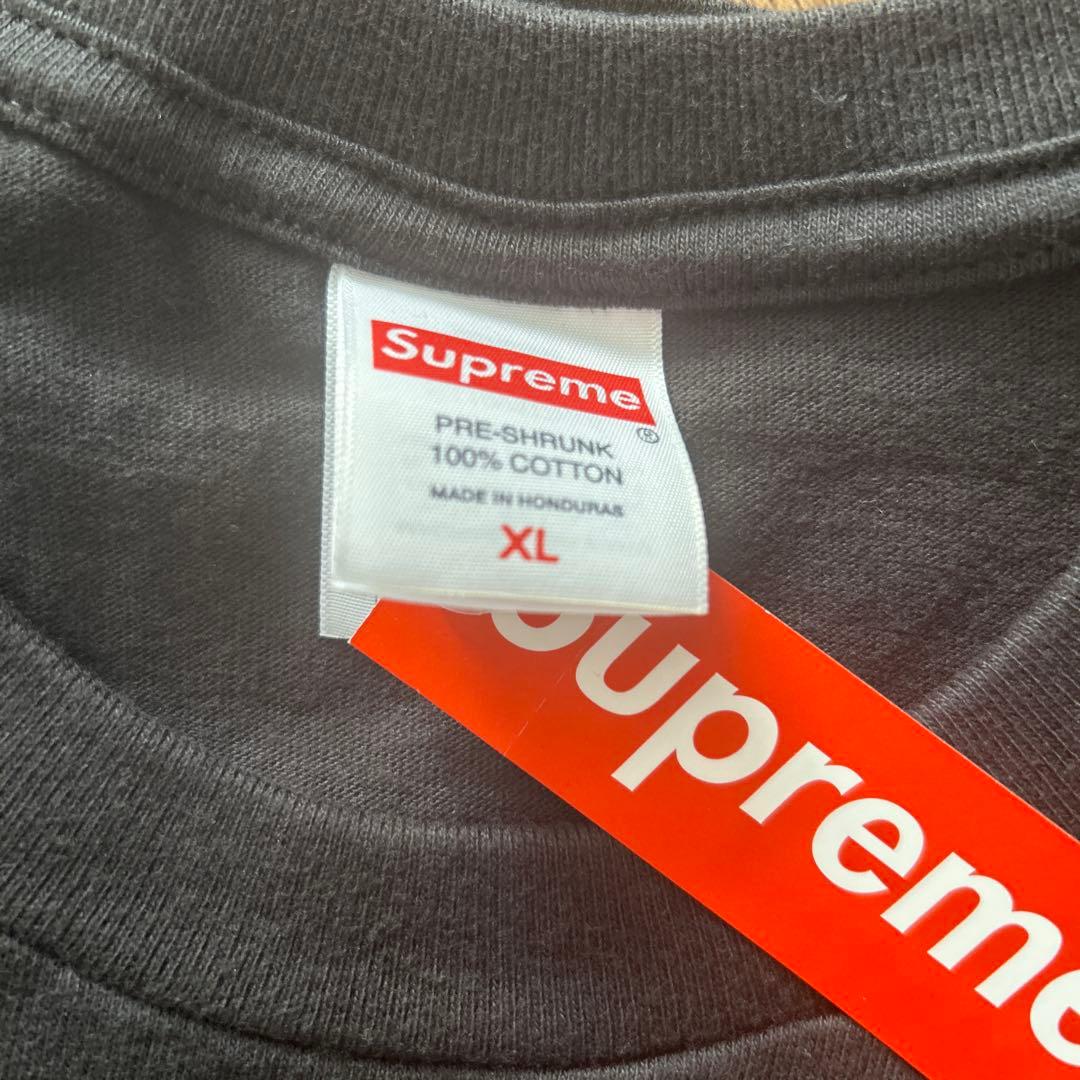 25FW 新作 新品　SUPREME Split Tee Tシャツ 黒 XL