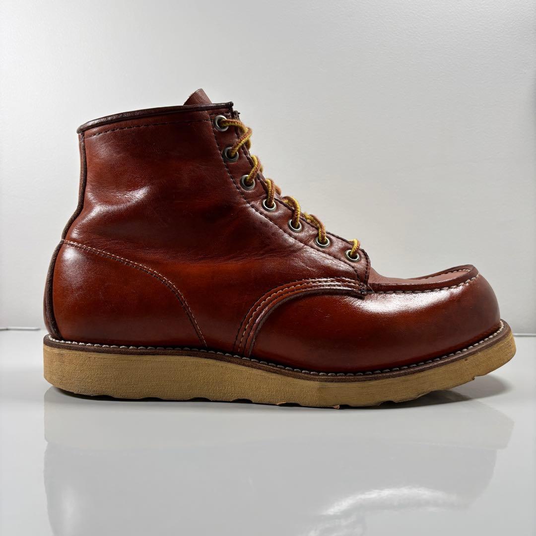 US8.5E レッドウィング 875 半円犬タグ 金刺繍 アメリカ製 92年製