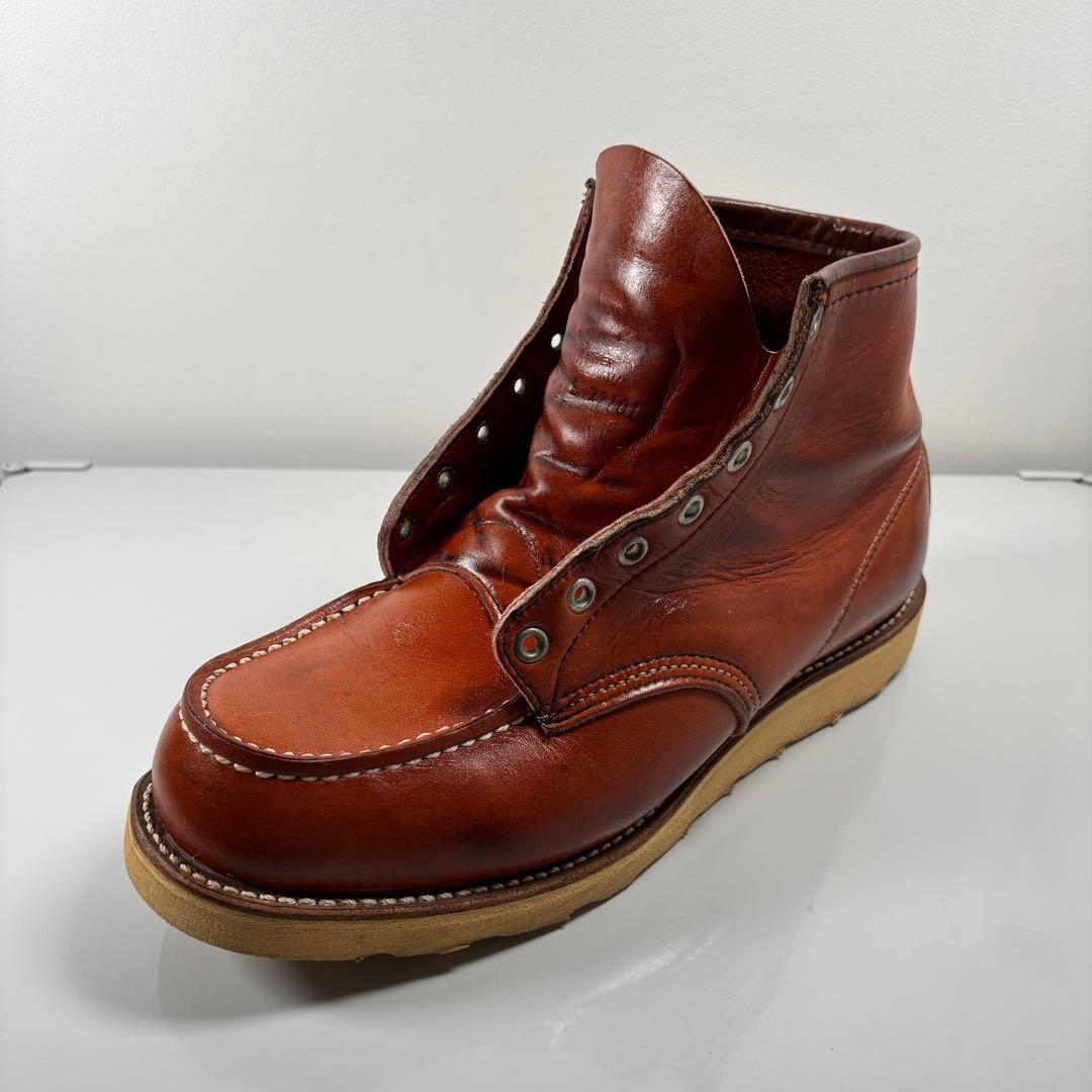US8.5E レッドウィング 875 半円犬タグ 金刺繍 アメリカ製 92年製