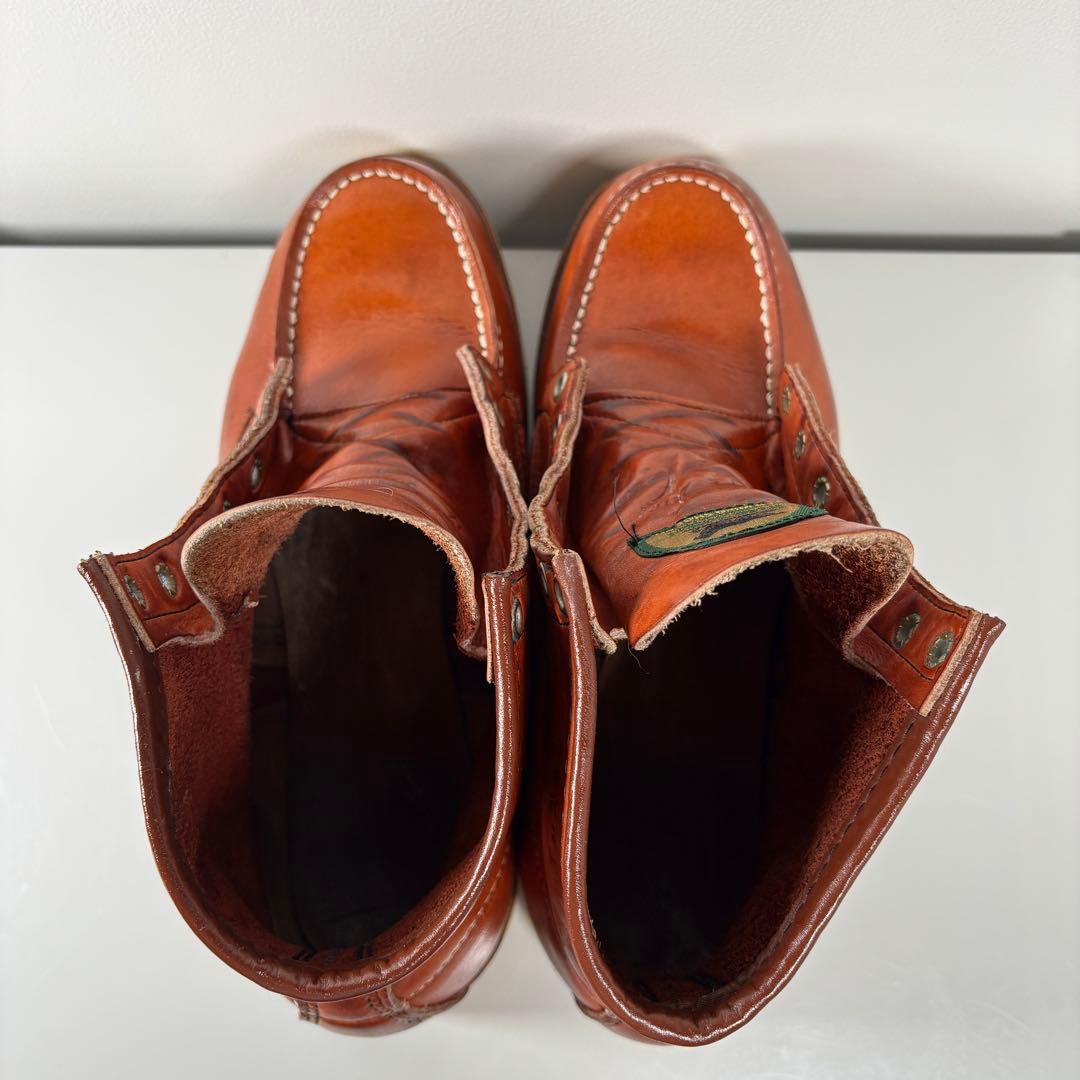 US8.5E レッドウィング 875 半円犬タグ 金刺繍 アメリカ製 92年製