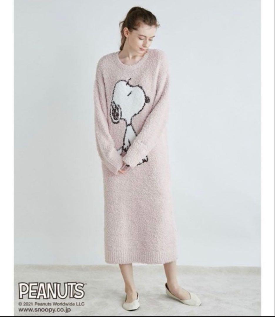 タイムセール！ジェラートピケ　PEANUTS スヌーピージャガードドレス