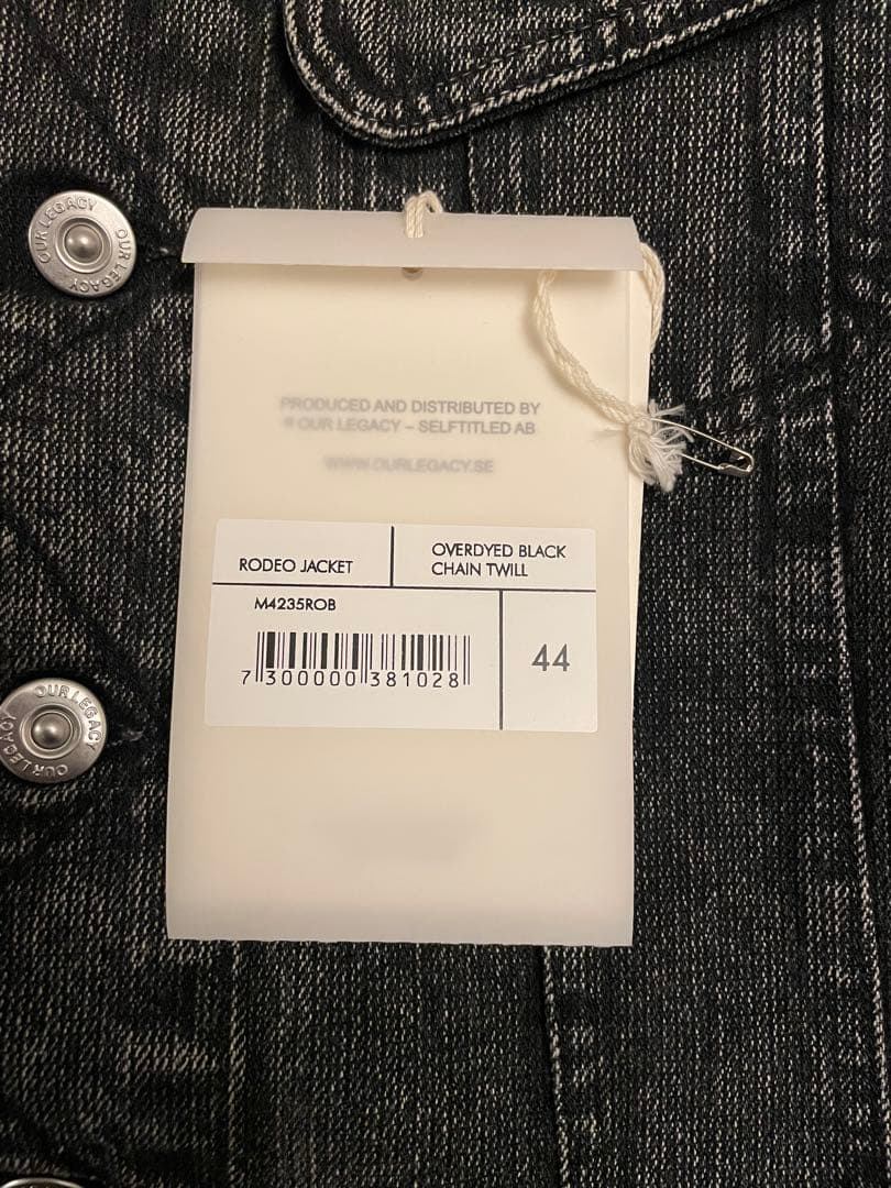 【名作】OUR LEGACY 23AW RODEO JACKET 44