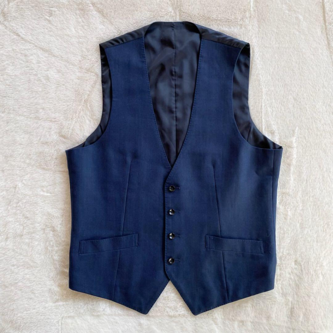 スーツセレクト スリーピーススーツ ネイビー　AB5 ゆったり　ベスト