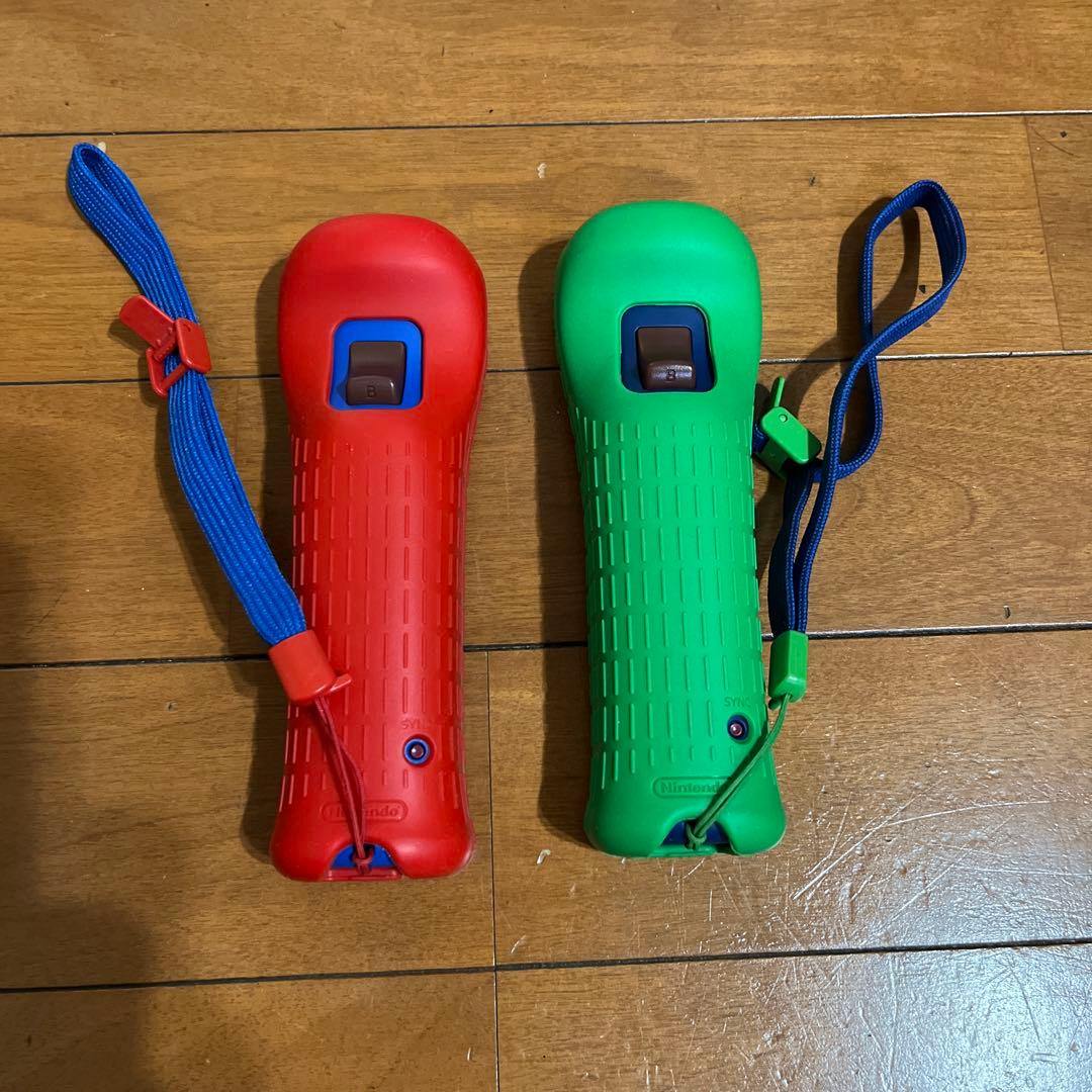 WII WIIリモコンプラスセット マリオ・ルイージ カバーストラップ付き