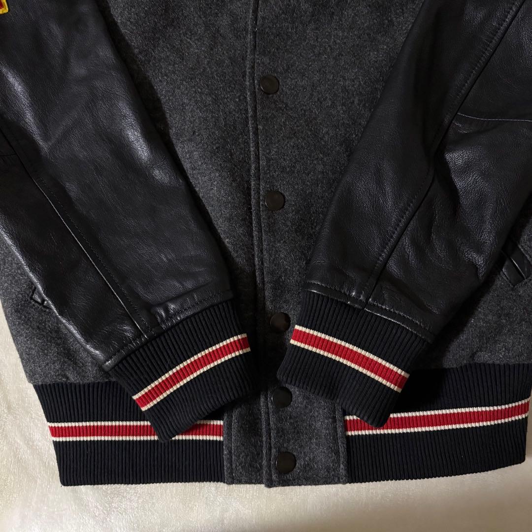 DIESEL スタジャン レザー ジャケットワッペン刺繍 XS