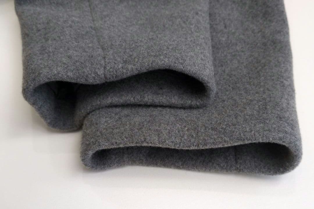 アンクレイヴ uncrave 美品 プルーフ メルトン Pコート 撥水 グレー