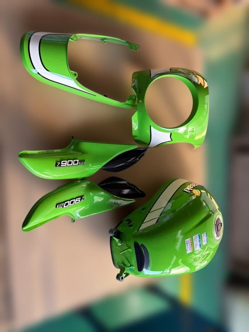 mハートtopZ900RS　cafe　ライムグリーン　外装セット