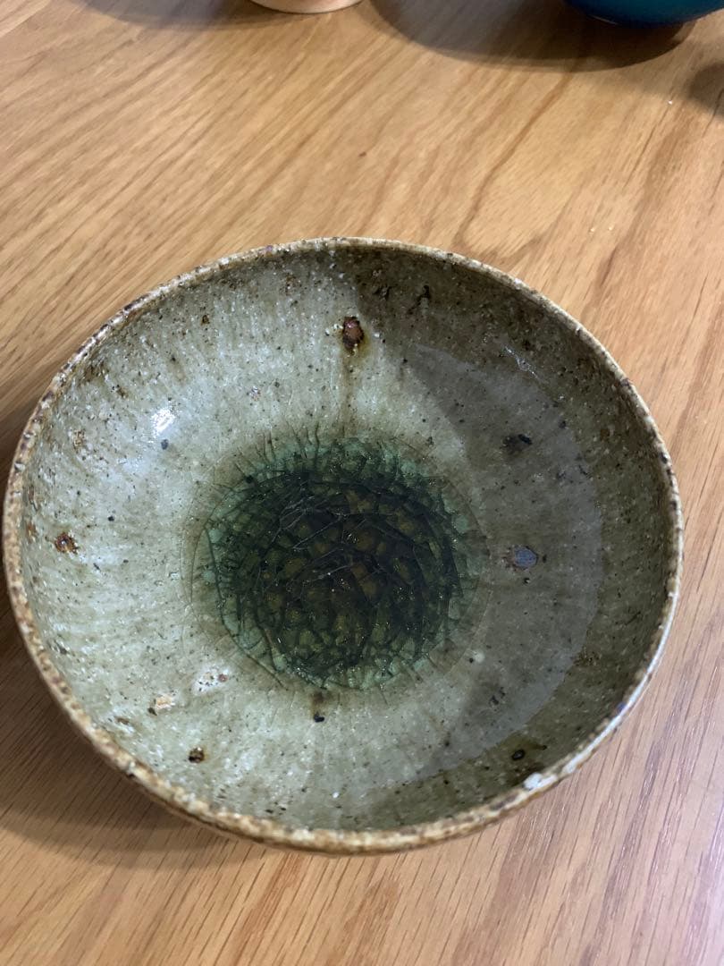 宮城陶器　緑色 陶器ボウル 2個セット