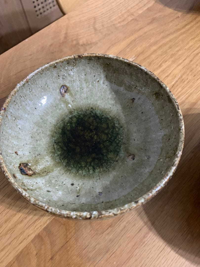 宮城陶器　緑色 陶器ボウル 2個セット