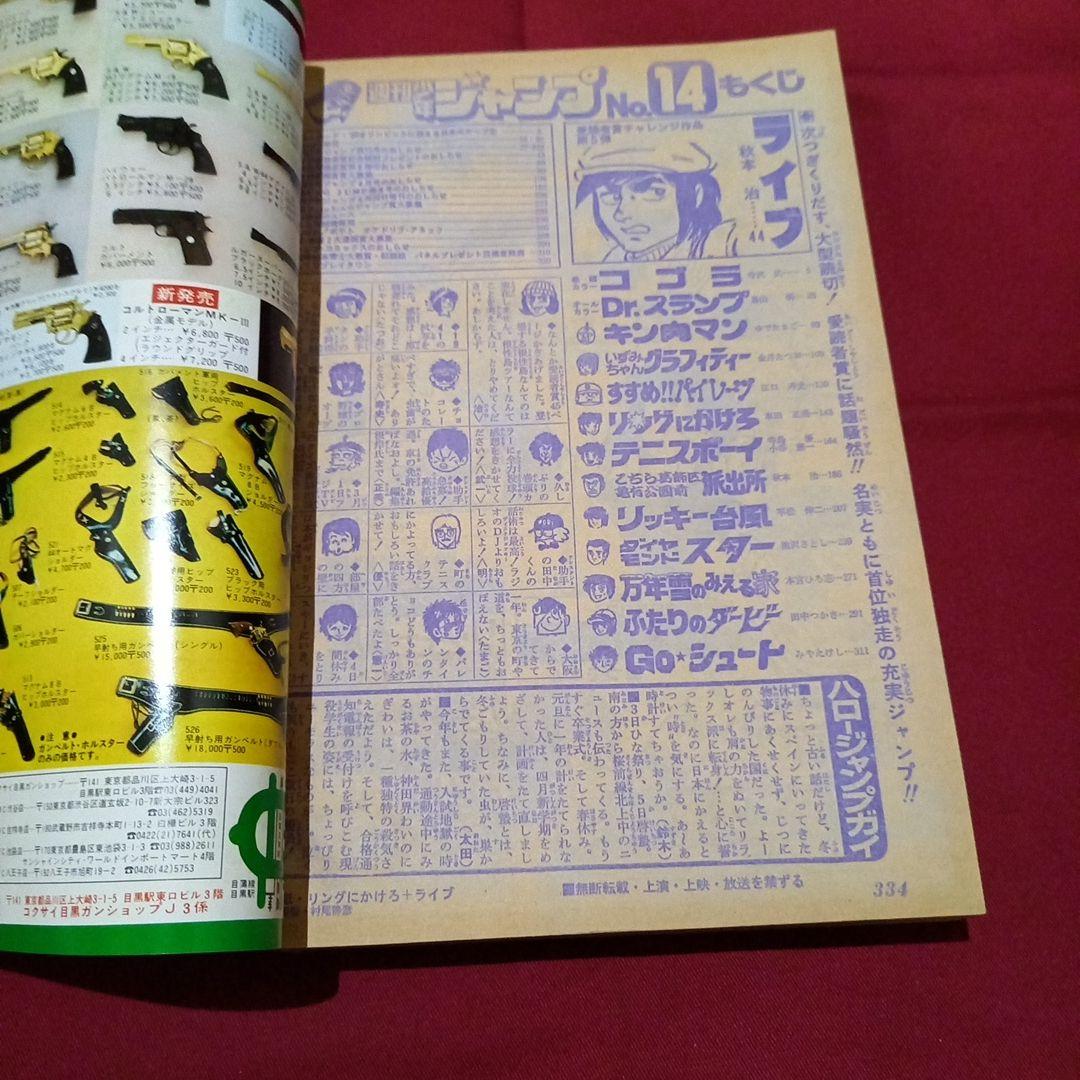【当時物美品】週刊 少年 ジャンプ 1980年14号 漫画 アニメ