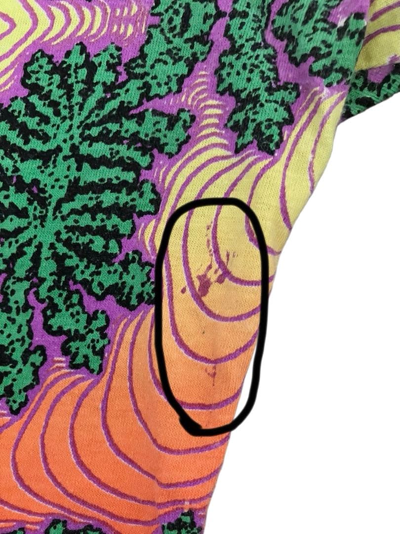 SPACE TRIBE スペーストライブ　サイケ柄　ロンT