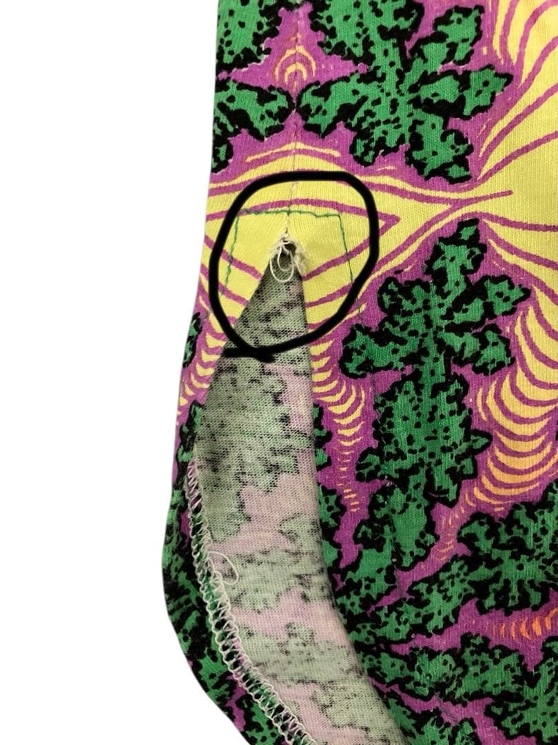 SPACE TRIBE スペーストライブ　サイケ柄　ロンT