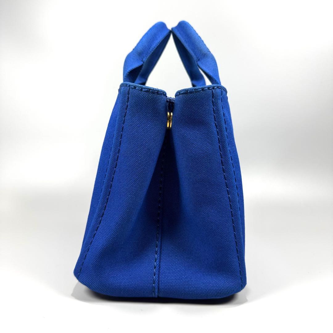 美品✨ PRADA カナパ S 2way ショルダー付 ブルー Cobalto