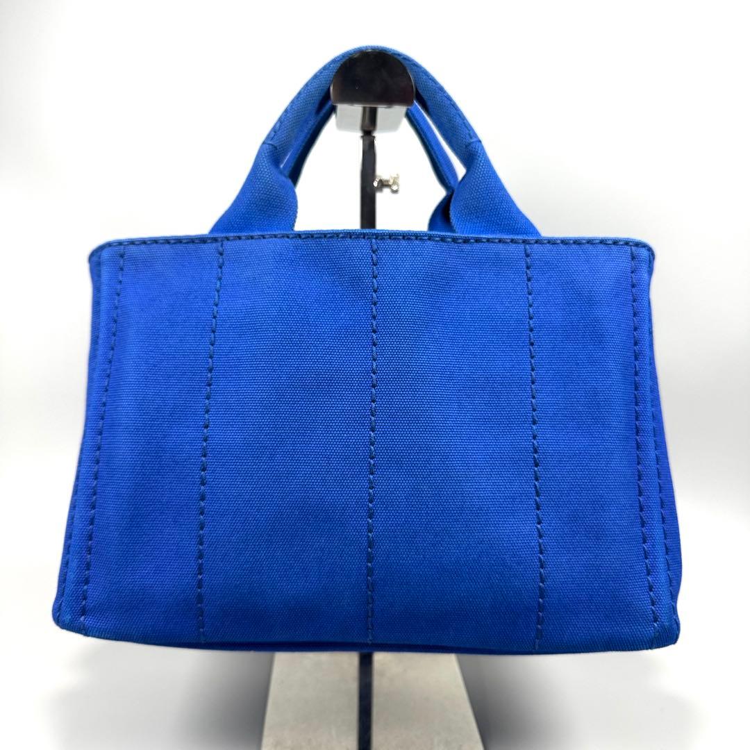 美品✨ PRADA カナパ S 2way ショルダー付 ブルー Cobalto