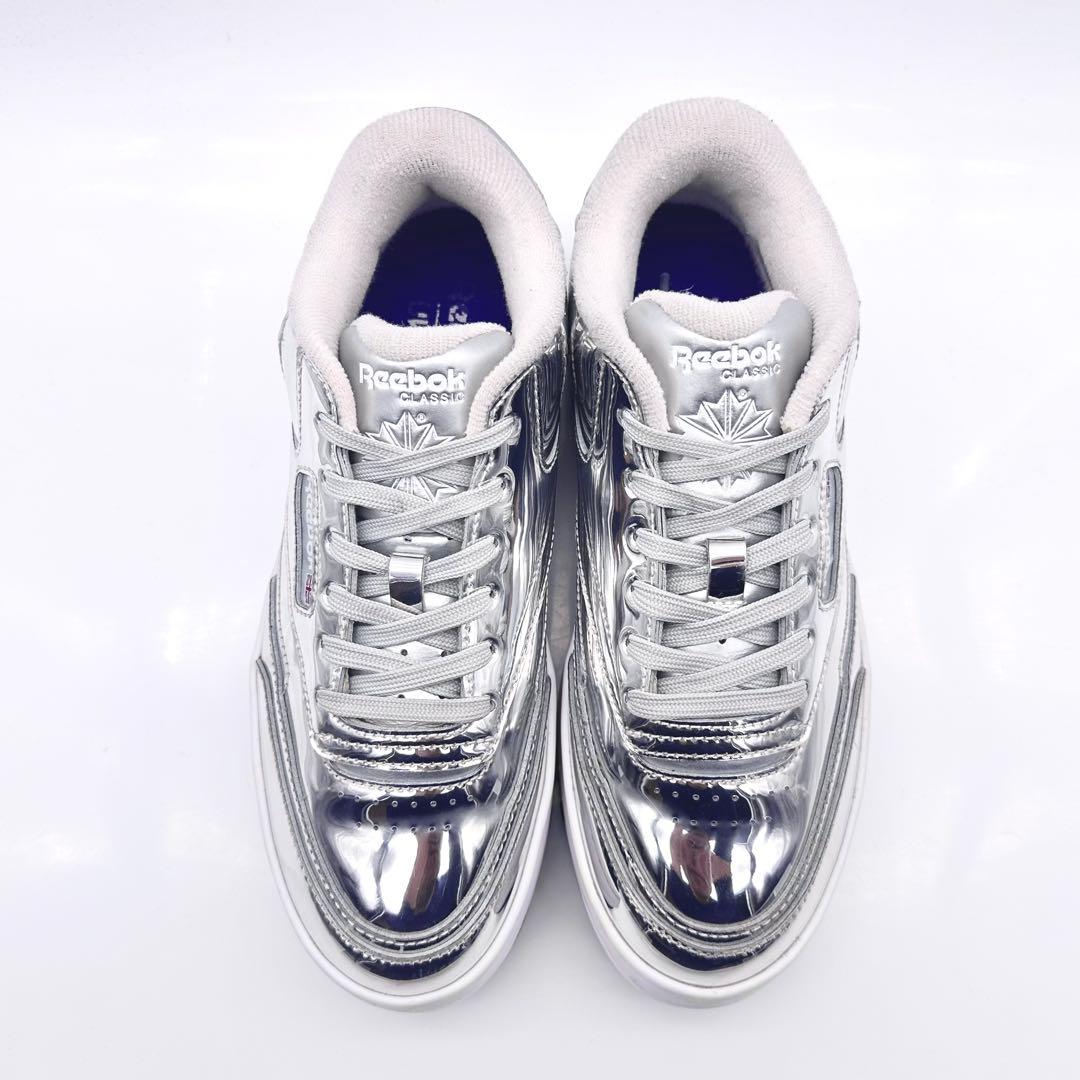 リーボック アンスリード クラブシーエクストラ メタリックシルバー 厚底 限定②