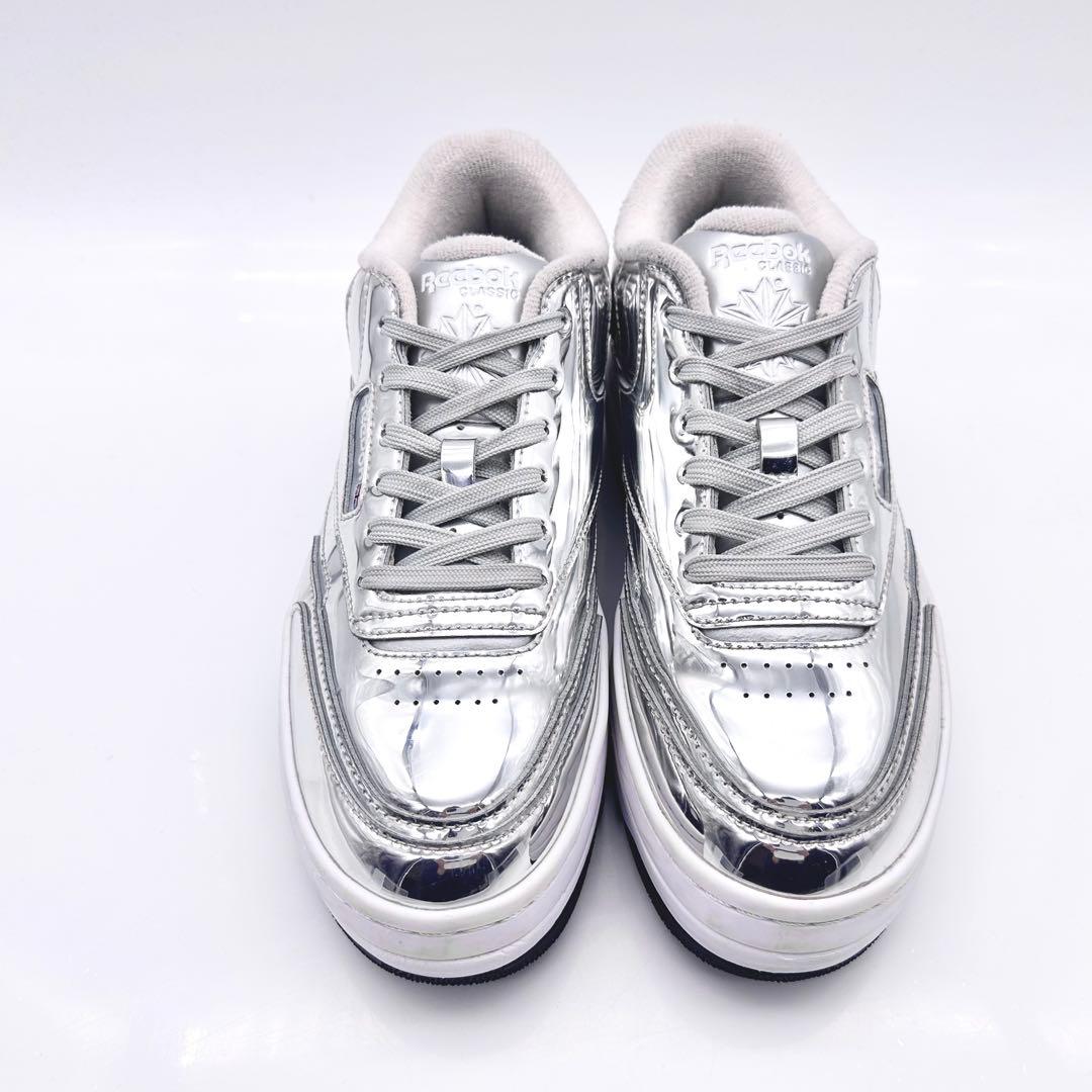 リーボック アンスリード クラブシーエクストラ メタリックシルバー 厚底 限定②