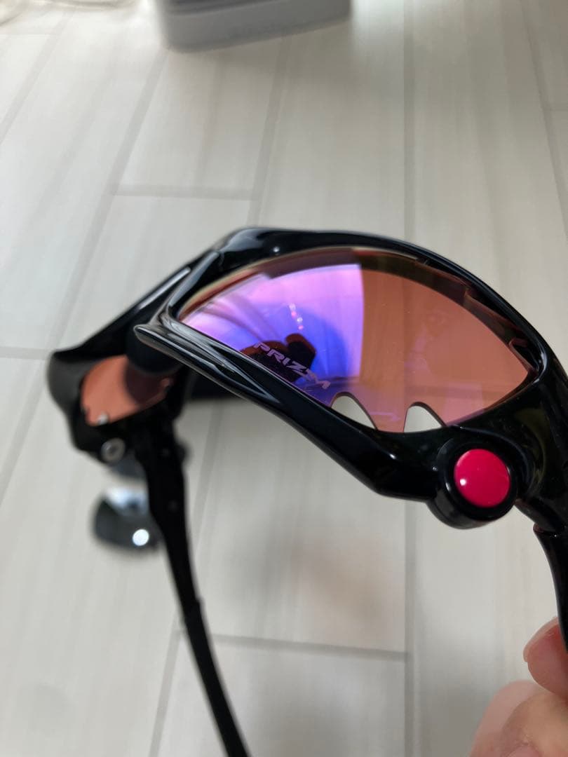 早い者勝ち！サングラス レーシングジャケットプリズムレンズオークリーブラック