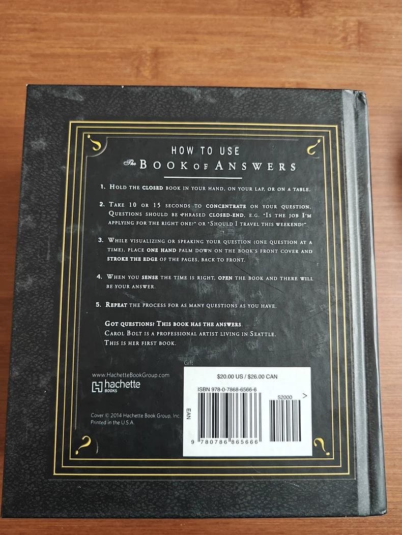 洋書 The Book of Answers by Carol Bolt