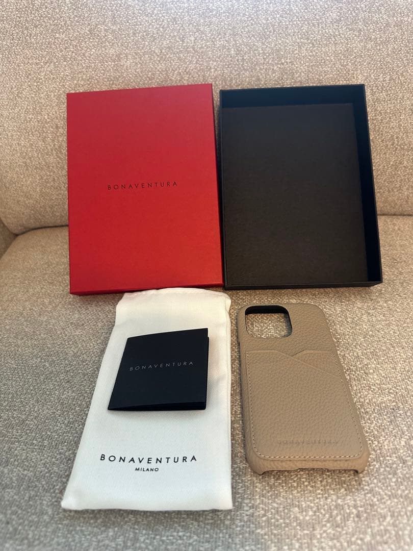 新品　BONAVENTURA iPhone14Pro グレージュ