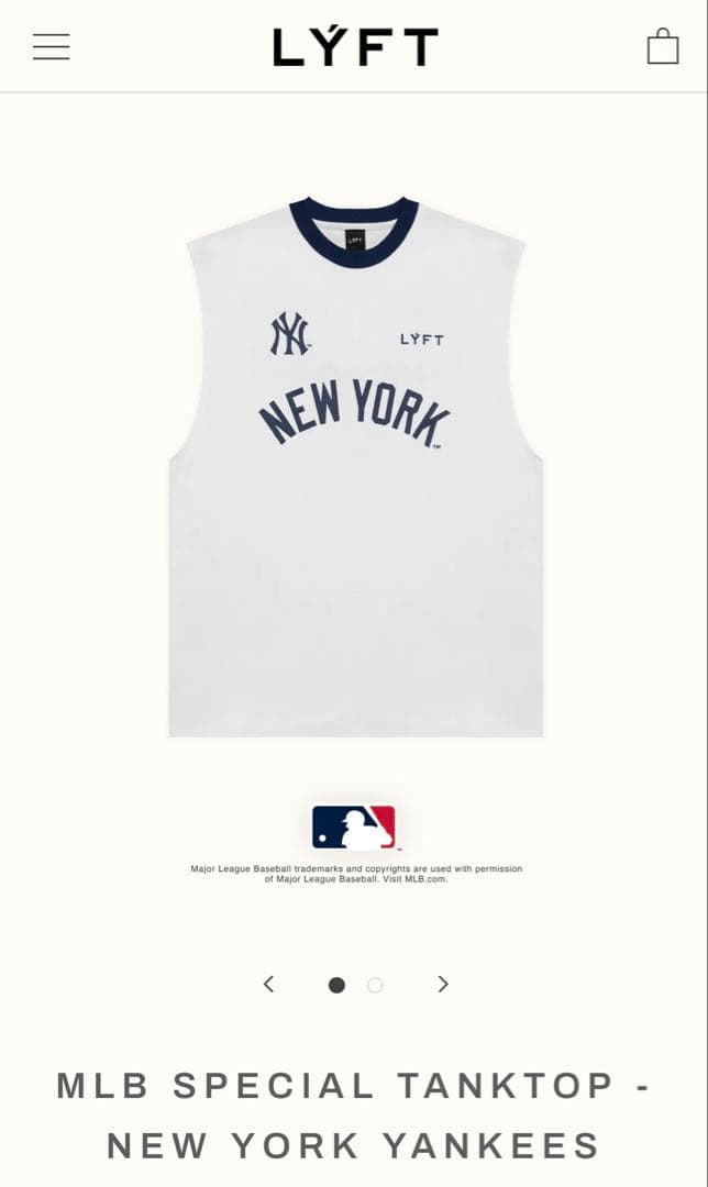 リフト LYFT MLB TANKTOP NEW YORK YANKEES XL