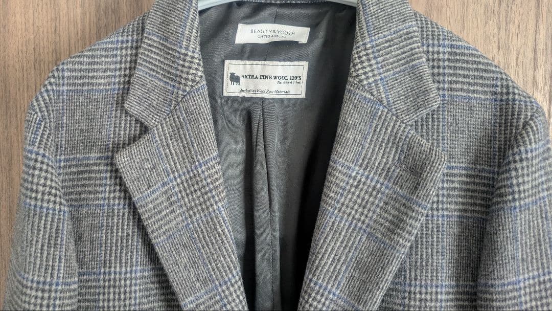 BEAUTY＆YOUTH UNITEDARROWS チェックチェスターコート